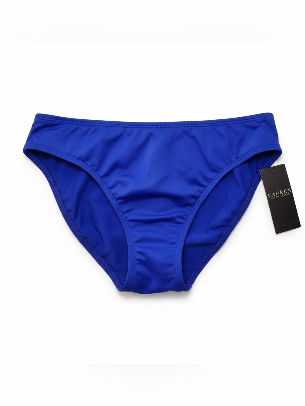 NWT Lauren Ralph Lauren Women’s Cobalt Blue Bikini Brief Swim Bottoms Classic